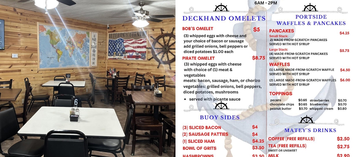 Captain Bob's Galley Menu