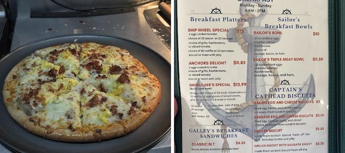 Captain Bob's Galley Menu