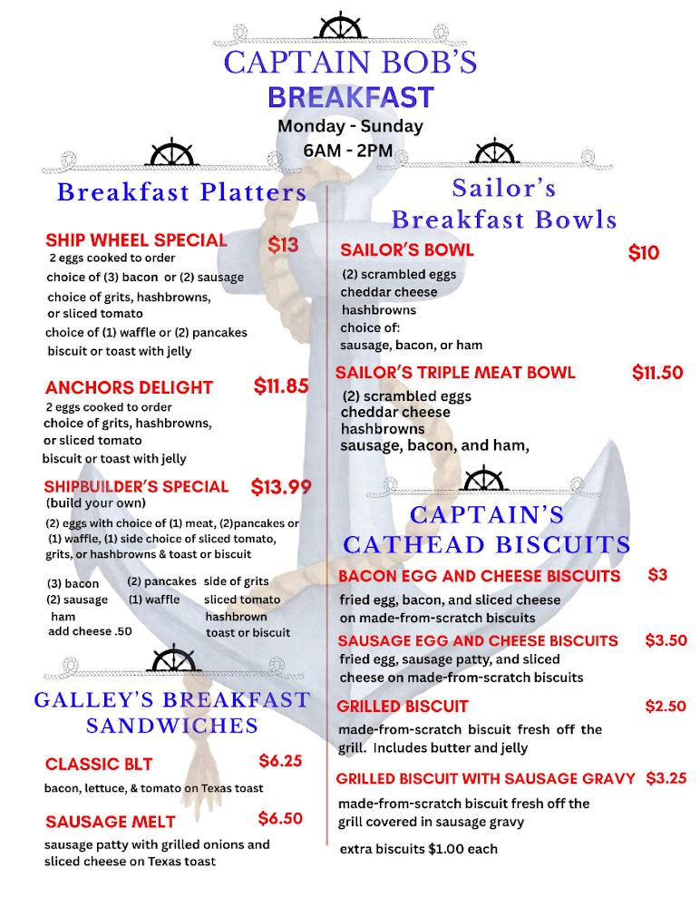 Captain Bob's Galley Menu image 2