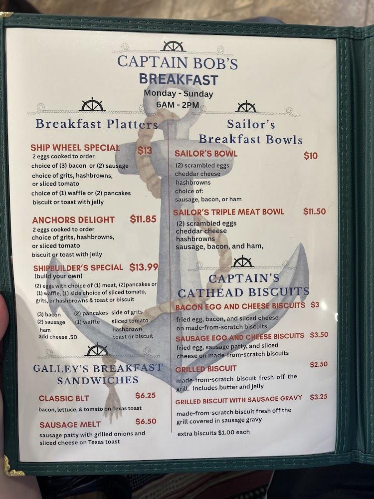 Captain Bob's Galley Menu image 3